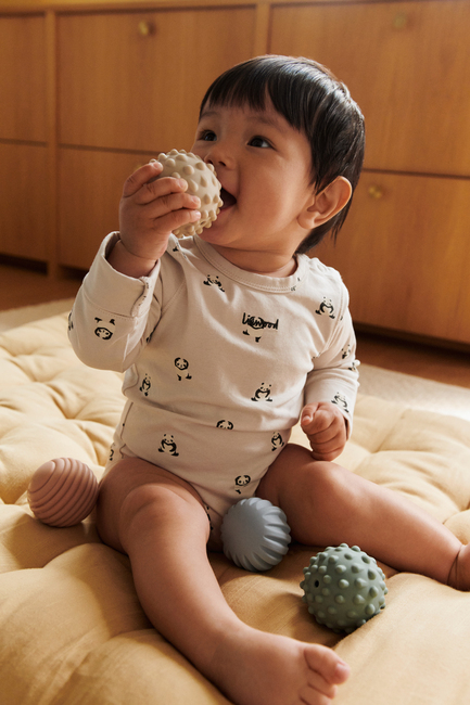 LIEWOOD Dorian Baby Sensory Aktivitetsboll, Beach blue/Multi Mix