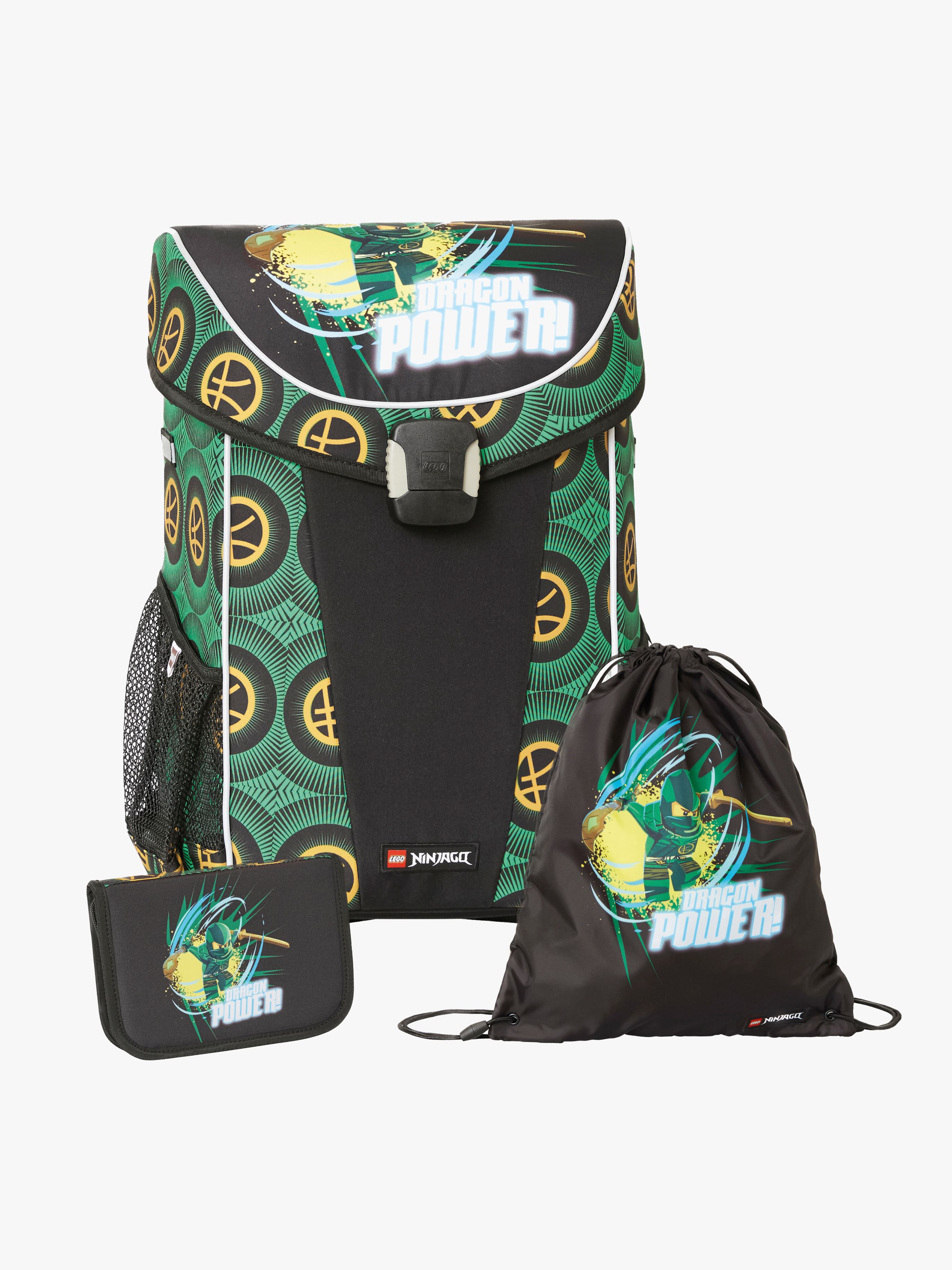 LEGO® NINJAGO® Dragon Power Easy Light E Väskset 3 Delar 29L, Svart/Grön