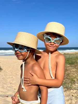 SUNNYLiFE Schwimmbrille, Salty the Shark Aqua
