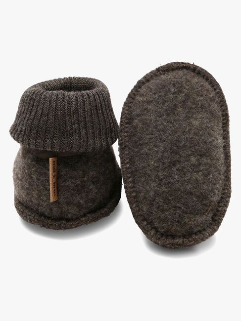 Mikk-Line Tossor Merinoull, Dark Brown Melange