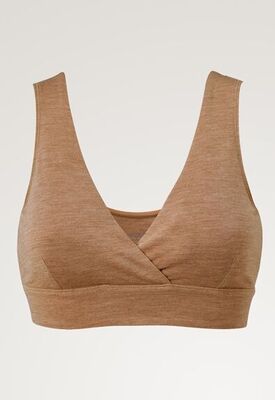 Boob Merino Woll-BH, Brown Melange