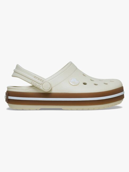 Crocs Crocband Gum Kids Tofflor, Summit White