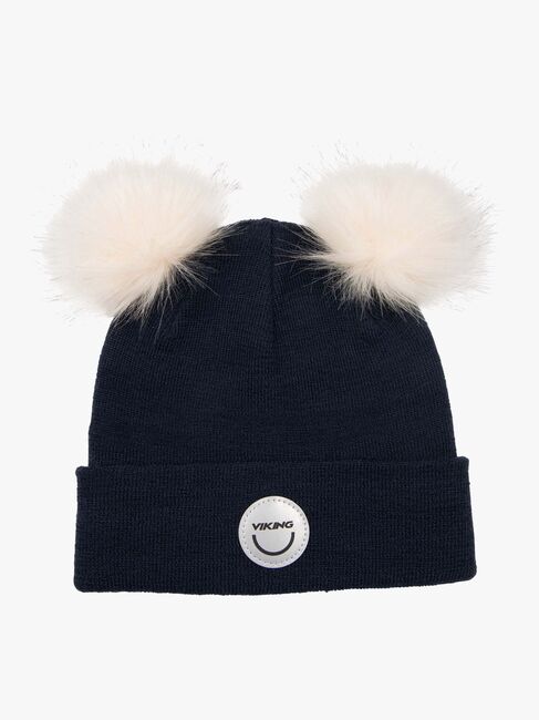 Viking Play Pon Pon Wool Mössa, Navy
