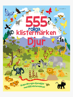 Lind & Co Klistermärkesbok Djur 555 st