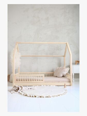 Minitude JAMES Juniorsäng/Montessorisäng 90x190, Natur