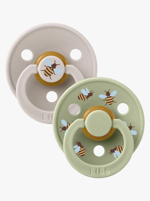 BIBS Studio Colour Bumblebee Napp 2-Pack Latex Stl 2, Mushroom