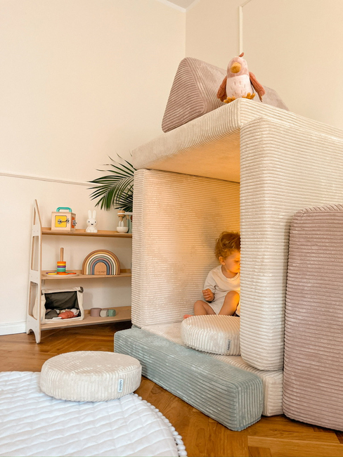 Shappy Play Byggbar Soffa 160x80 cm Manchester, Lollipop