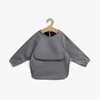 Beemoo CARE Bib  Långärmad Haklapp, Dark Grey