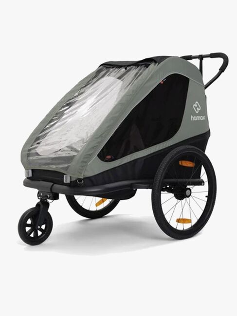 Hamax Traveller Cykelvagn, Khaki Green/Black