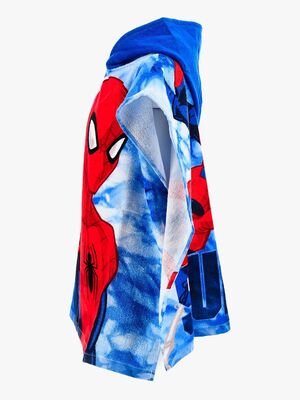 Marvel Spider-Man Badeponcho 100% Baumwolle, Blau
