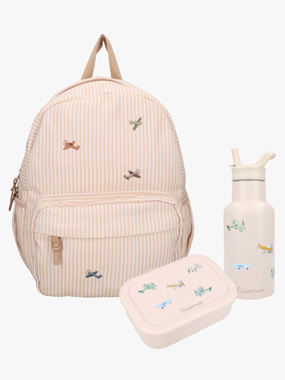 Kidzroom Ryggsäck, Flaska & Matlåda Nostalgia, Beige
