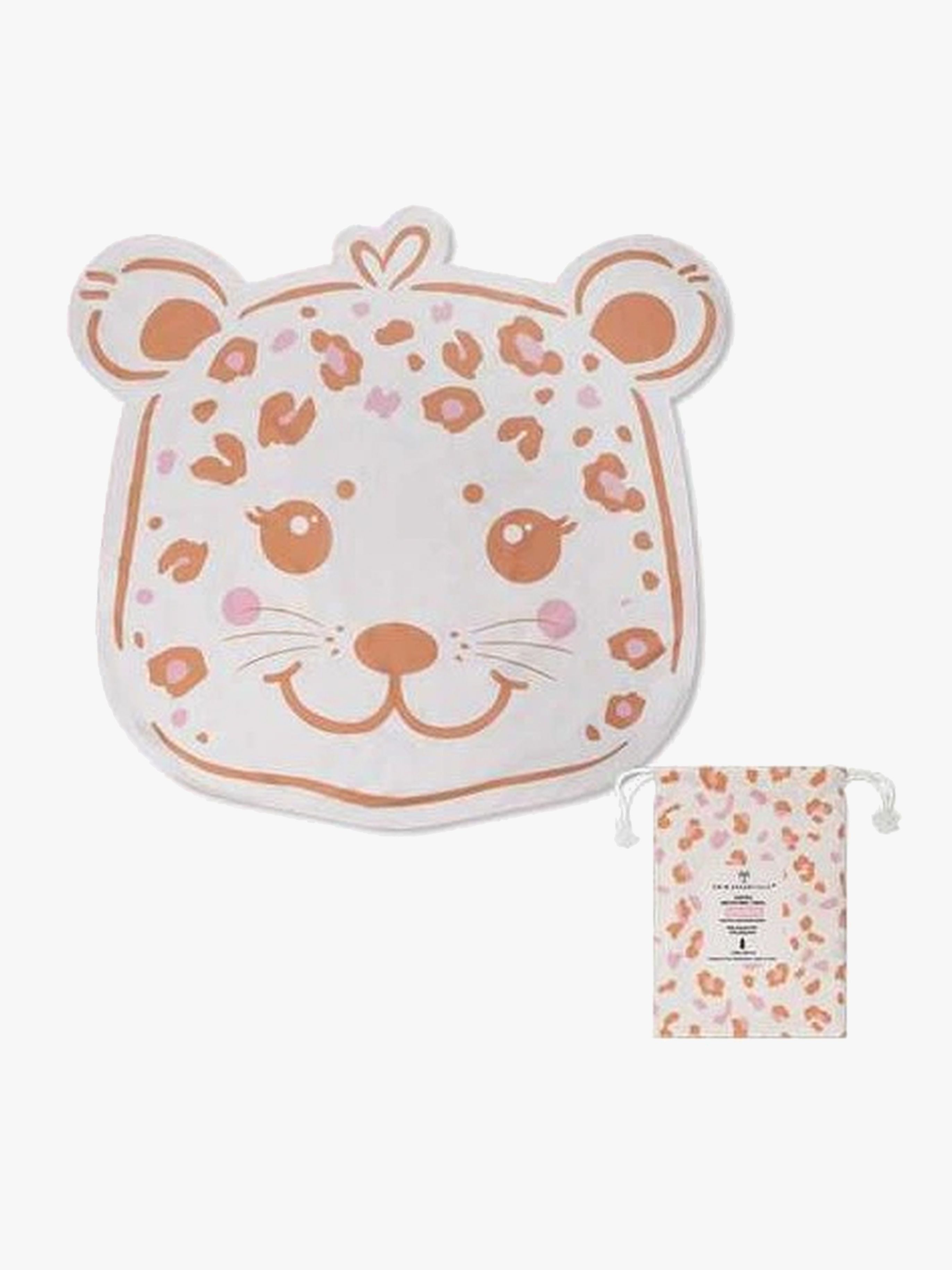 Swim Essentials Leopard Badhandduk, Beige