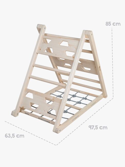Roba  Trä Klättertriangel, Grå/Naturell