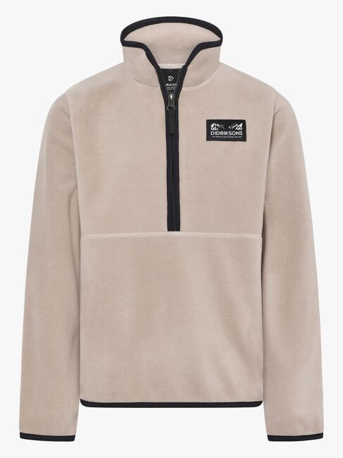 Didriksons Rubi Fleecetröja, Beach beige