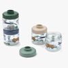 LIEWOOD Dominique Tritan Snackslådor 100 ml 4-Pack, Fun/Beach Blue