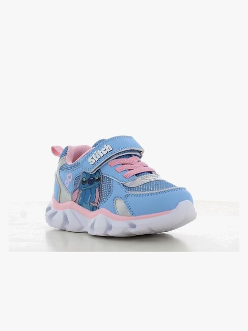 Disney Lilo & Stitch  Blinkande Sneakers, Blue/Silver