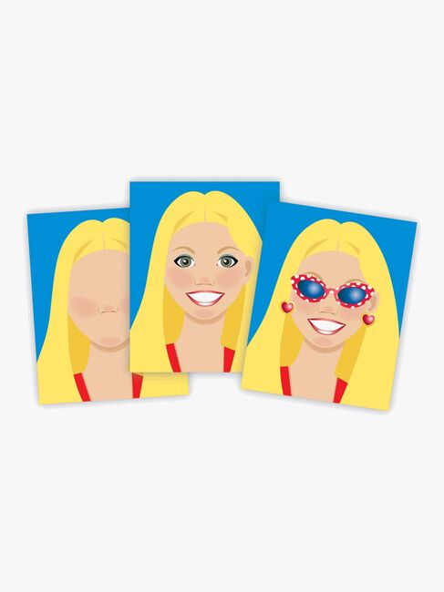 Melissa & Doug Make-a-Face Klistermärkesbok