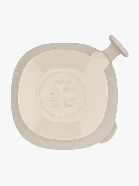 b.box Skål med Lock Silikon, Latte