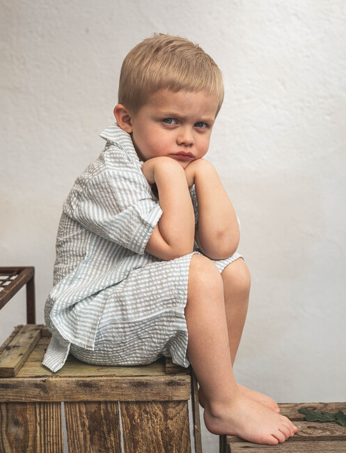 That's Mine Isa Shorts, Blue Stripe