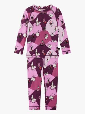 Reima Mumin Trivsam Thermounterwäsche Wollmischung, Rose Pink