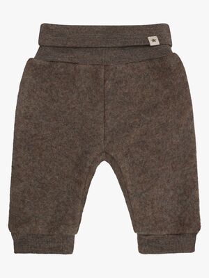 Huttelihut Ullfleecebukser Merino, Brown Melange