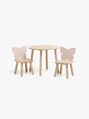 Alice & Fox CHLOE Tisch und Stühle, Rosa