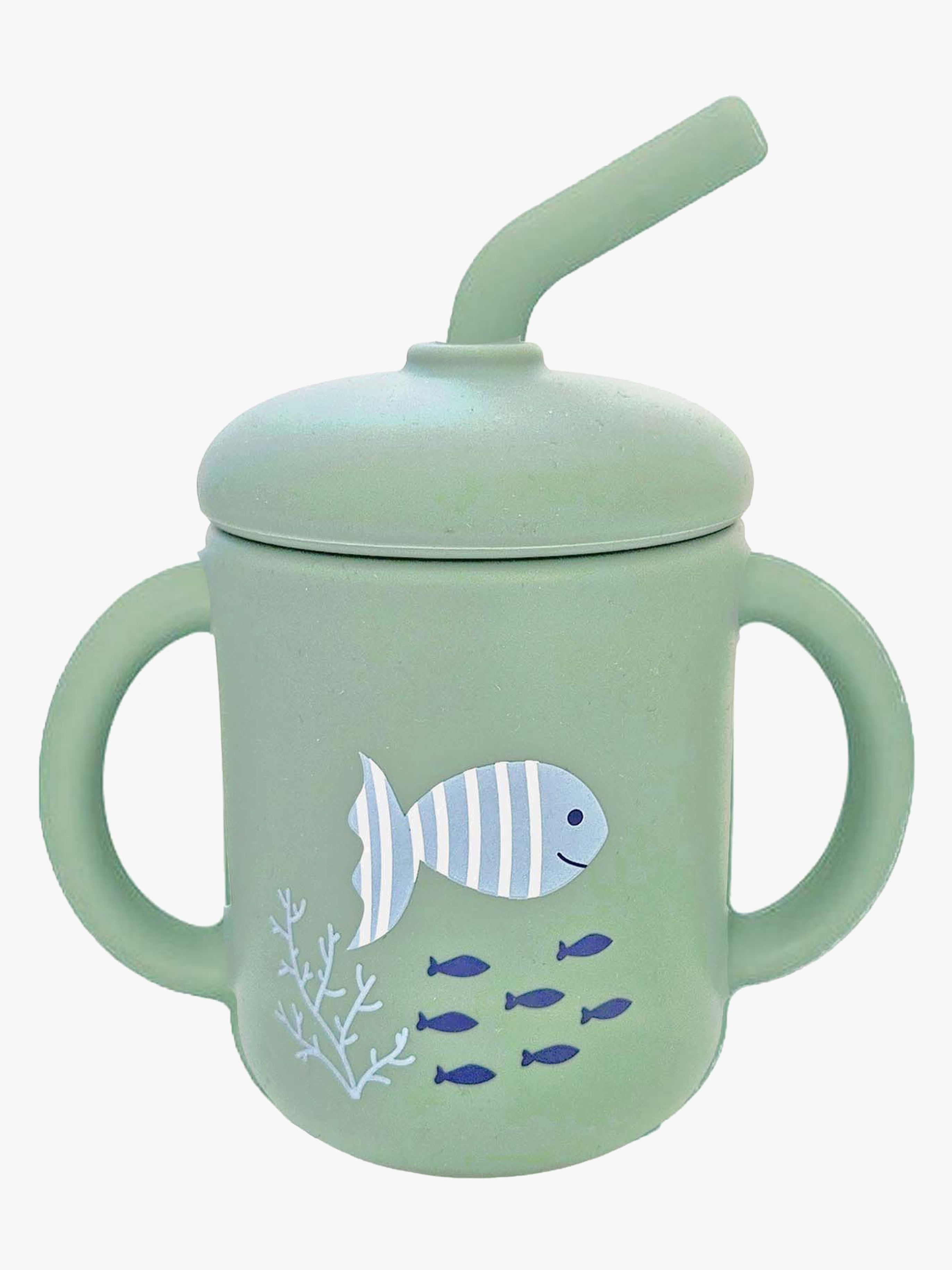 Summerville Sugrörsmugg Silikon, Cameo Green Ocean