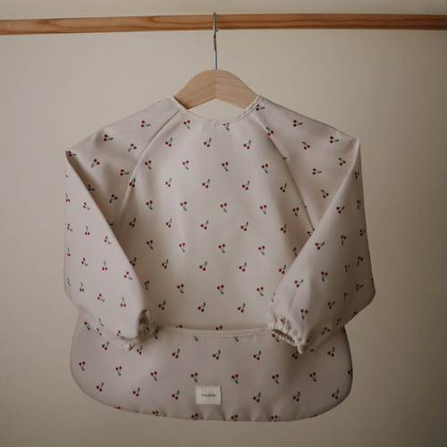 Mushie  Långärmad Haklapp, Cherries