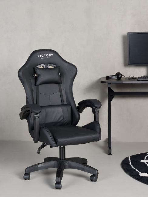 Victory Mission Gamingstol inkl. Bord, Svart