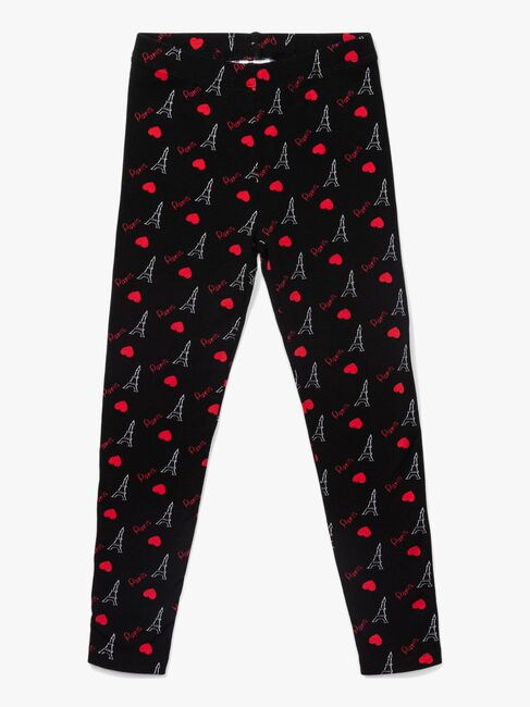 Luca & Lola Venetia Långa Leggings 2-pack, Black/Red
