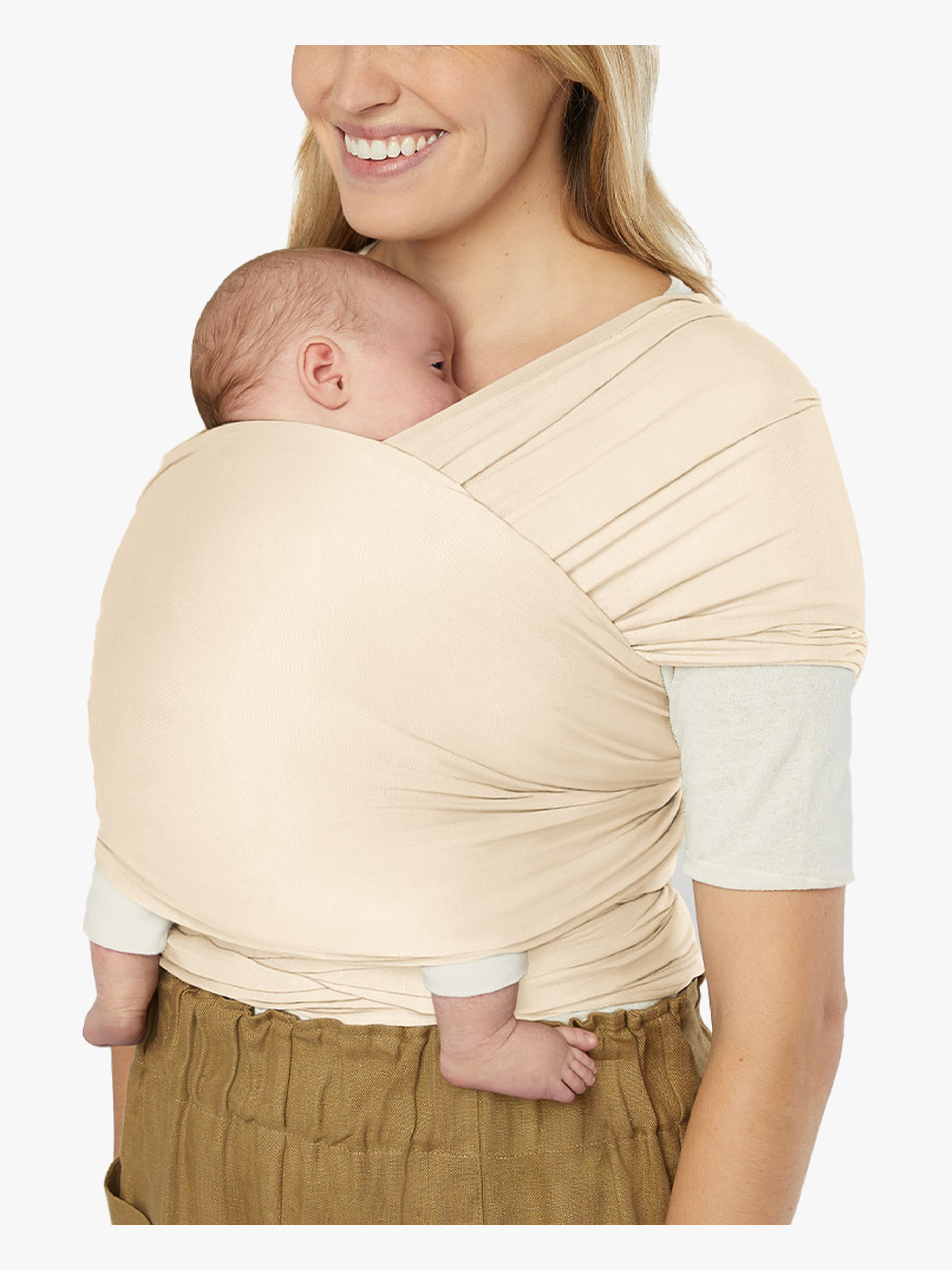 Ergobaby Aura Wrap Knit Bärsjal, Cream - Bäst i test