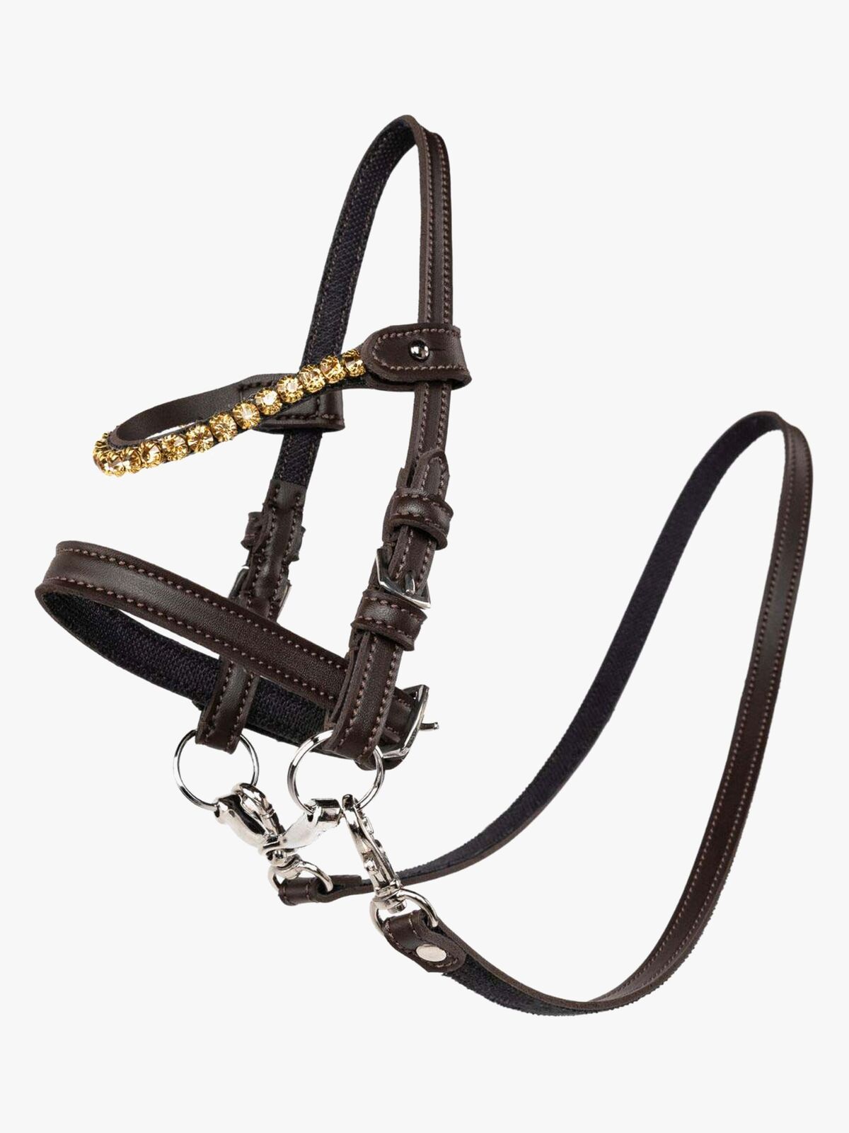 My Hobby Horse Träns med Guldstenar, Brun