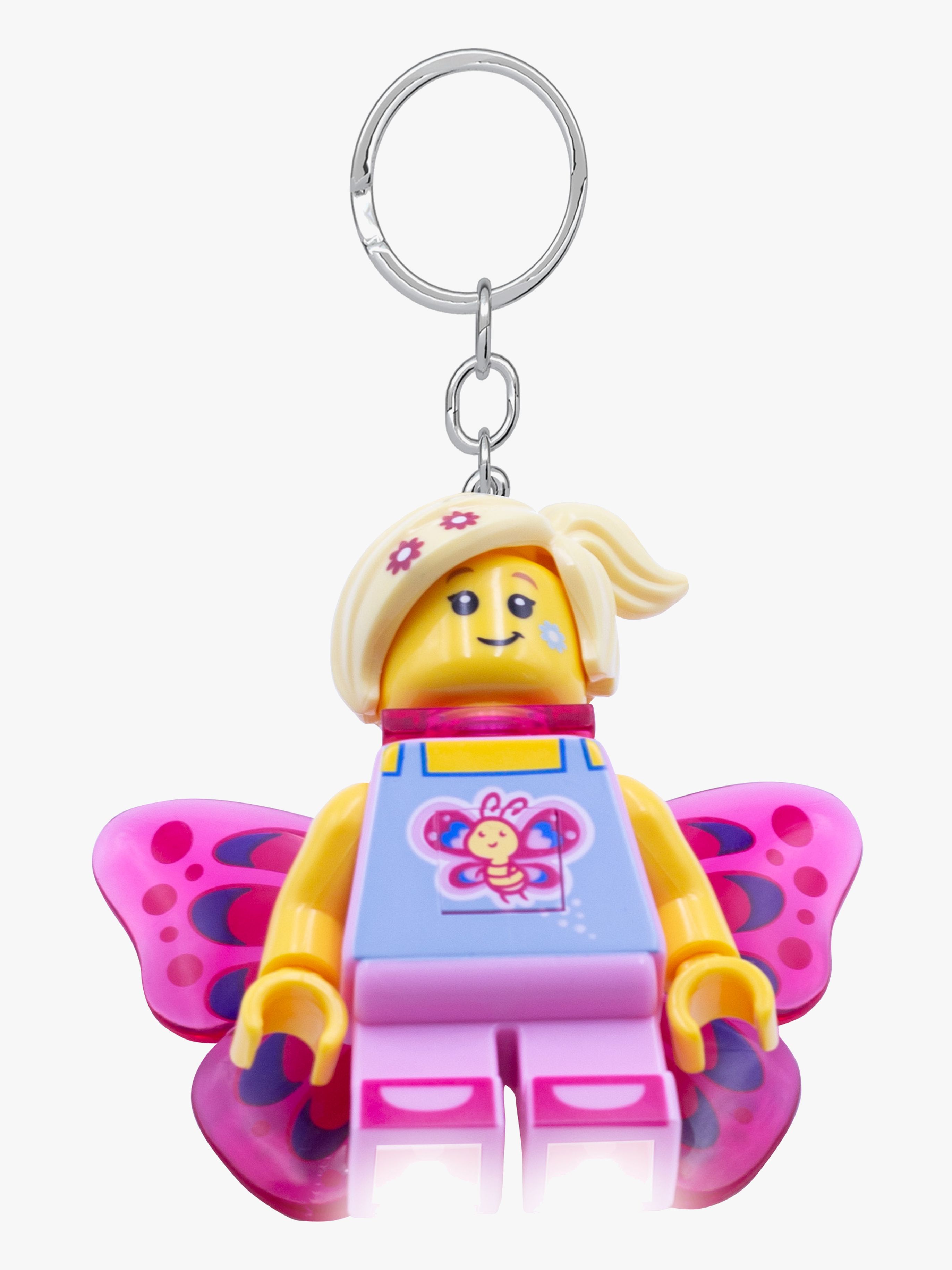 LEGO® Ikonisk Fjärilsflicka Nyckelring med LED-lampa, Barnrum