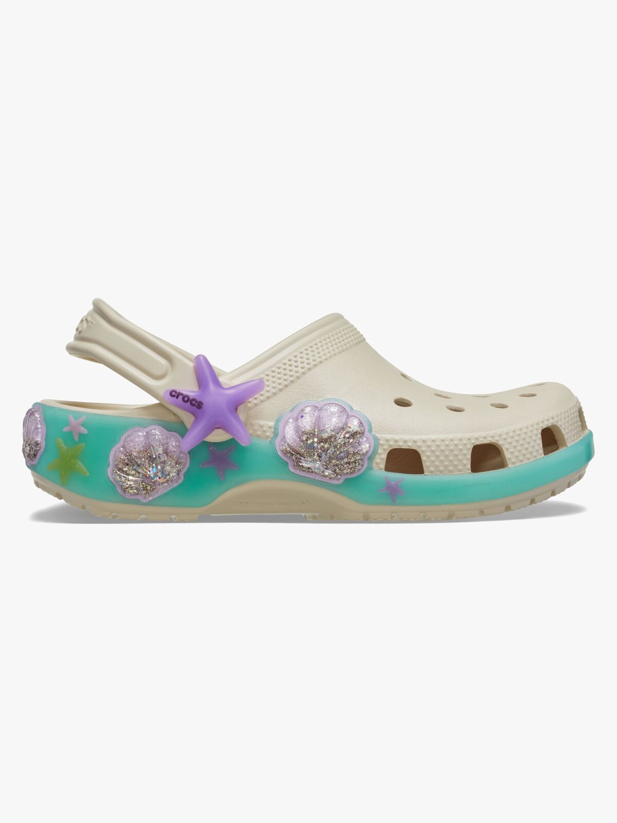 Crocs Classic Sea Sparkle Tofflor, Frappe
