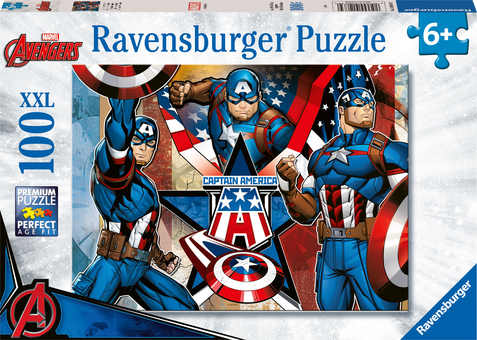 Ravensburger Marvel Avengers Captain America XXL Pussel 100 Bitar