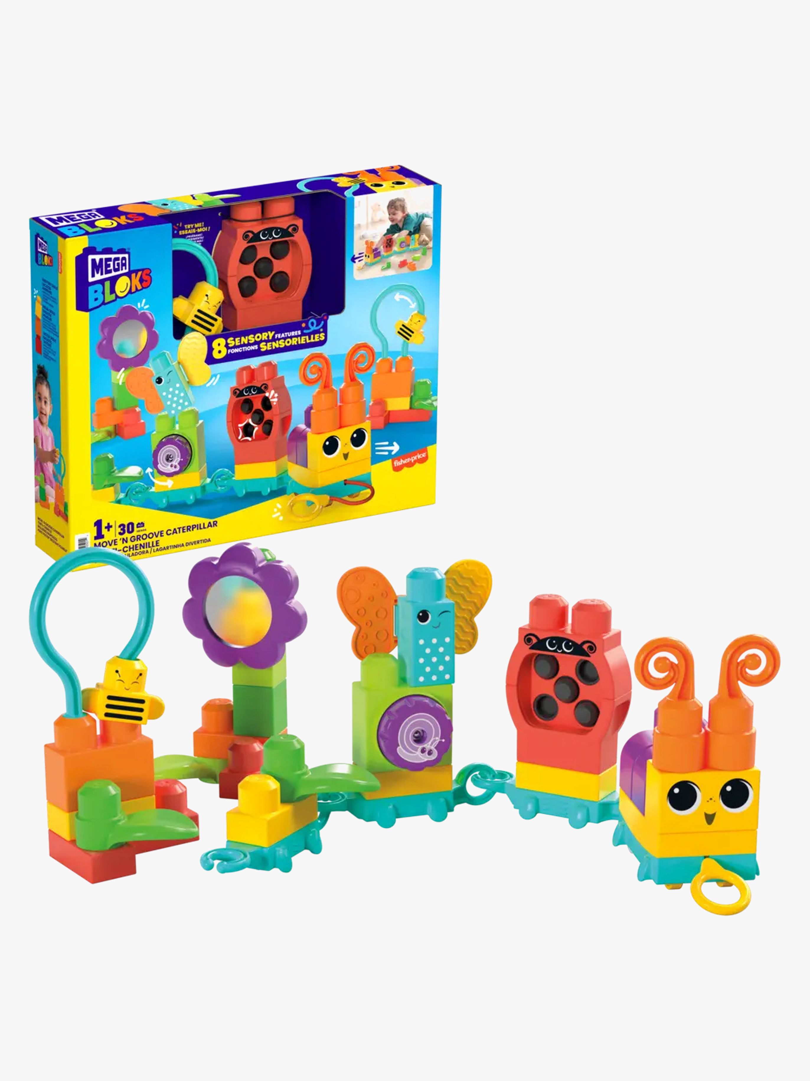 Mega Bloks Move 'n Groove Fjärilståg Byggsats