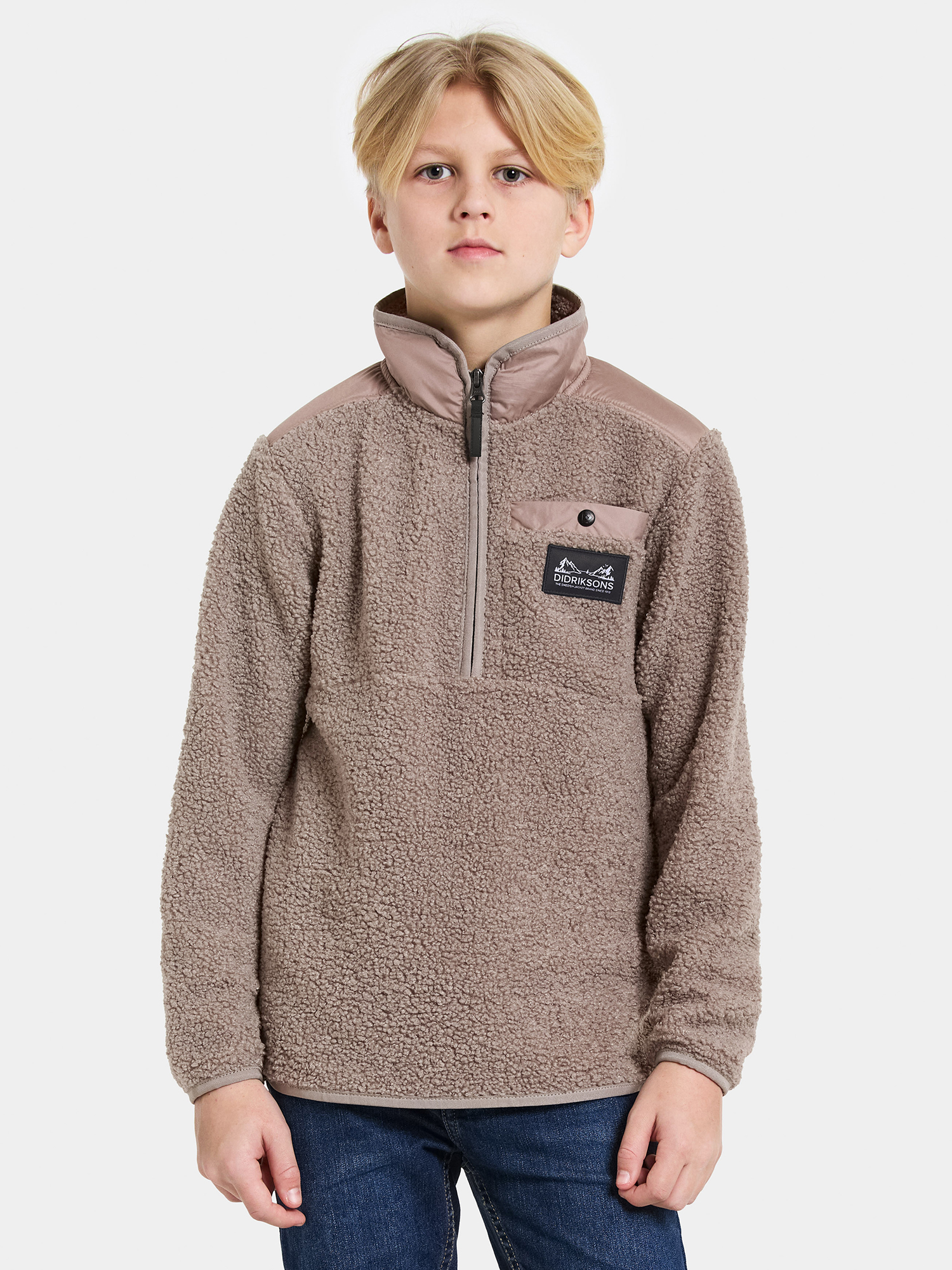 Didriksons Exa Piletröja, Ash Brown, 160