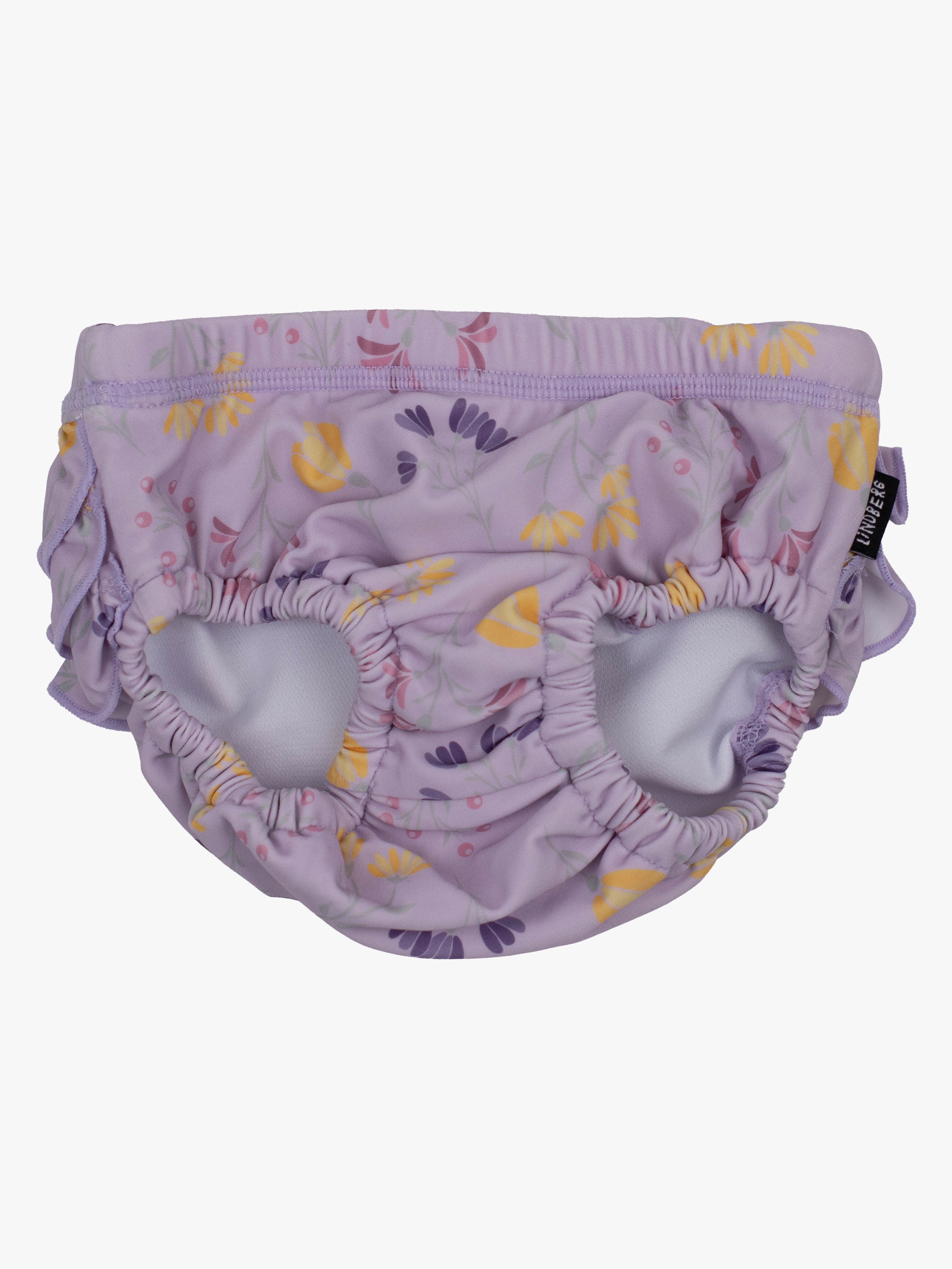 Lindberg Daisy Baby Badblöja, Lavender/Yellow, 9-12 kg