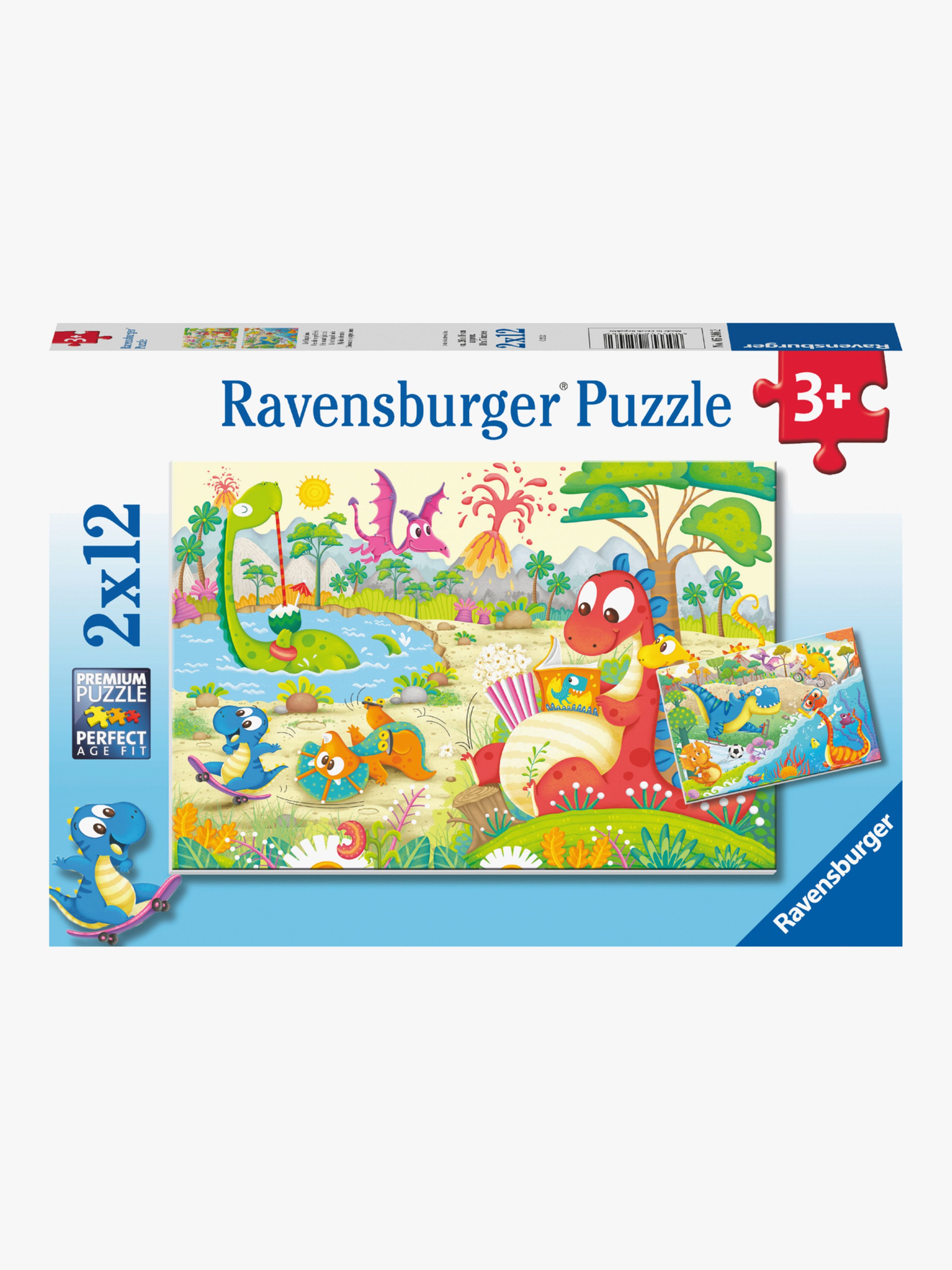 Ravensburger Pussel Dinosaurier 2×12 Bitar