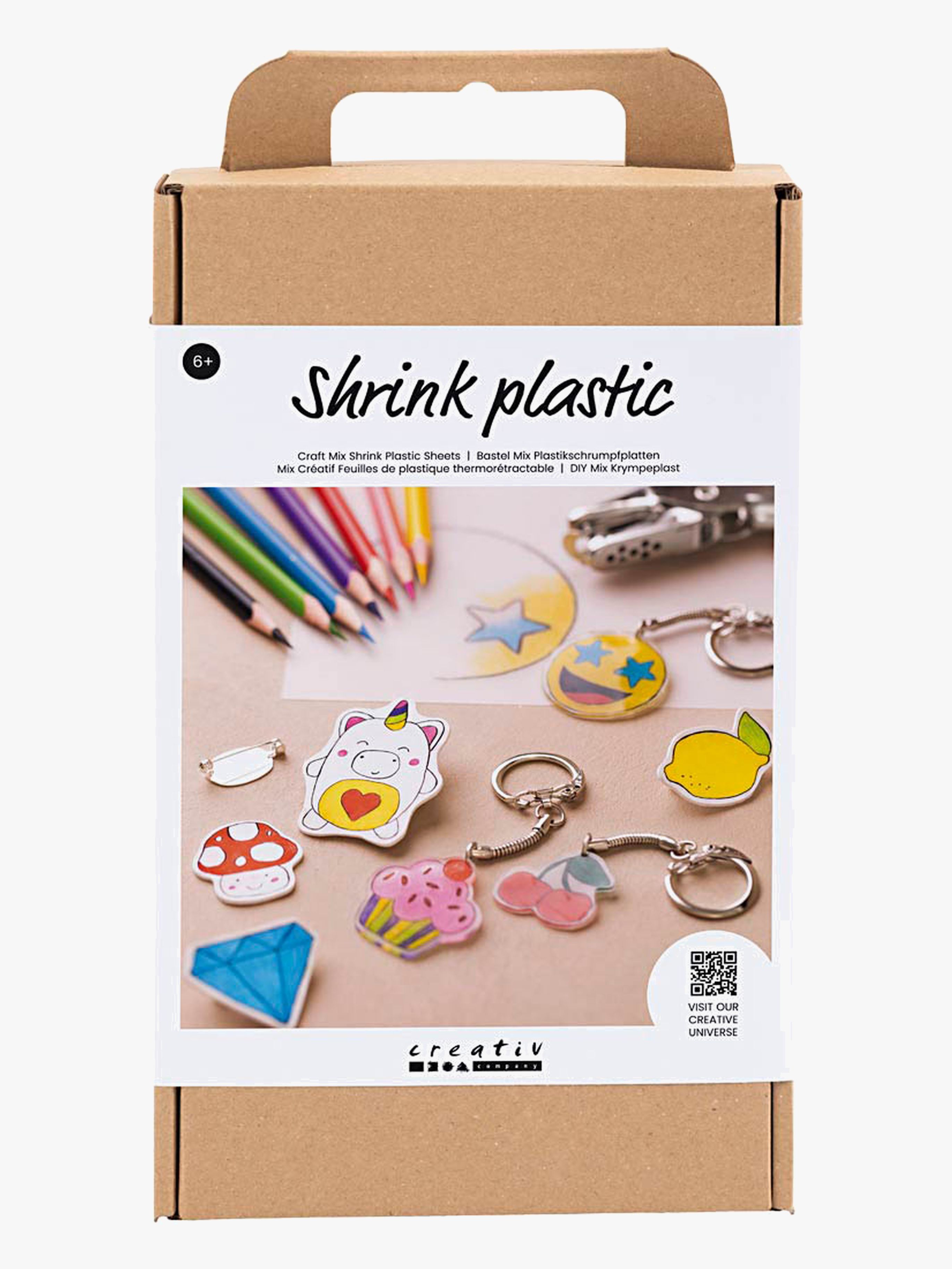 Creativ Company  Krympplast DIY-set Pins &  Nyckelringar