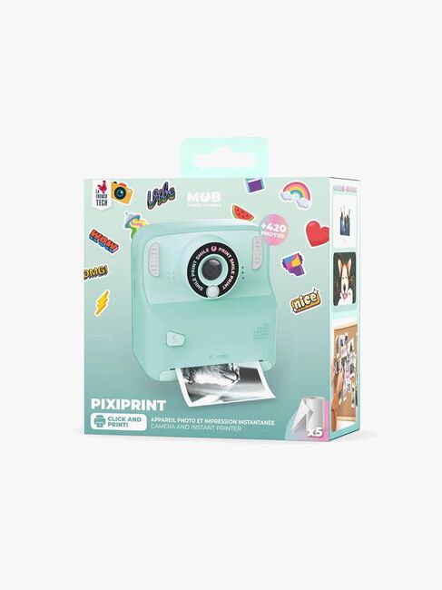 MOB Pixiprint Instantkamera med Spel, Turkos