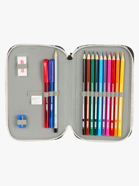 F.C.Barcelona  Fyllt Dubbelpennfodral 29 Delar, Svart