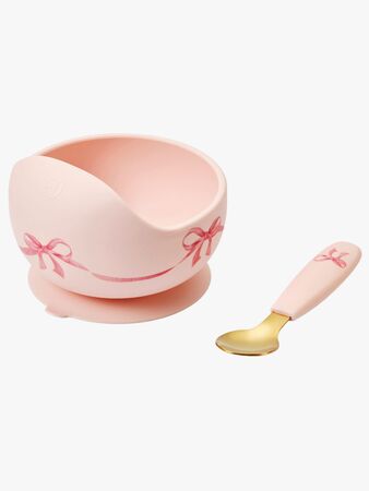 Elodie Skål Set Silikon, Rosy Bow
