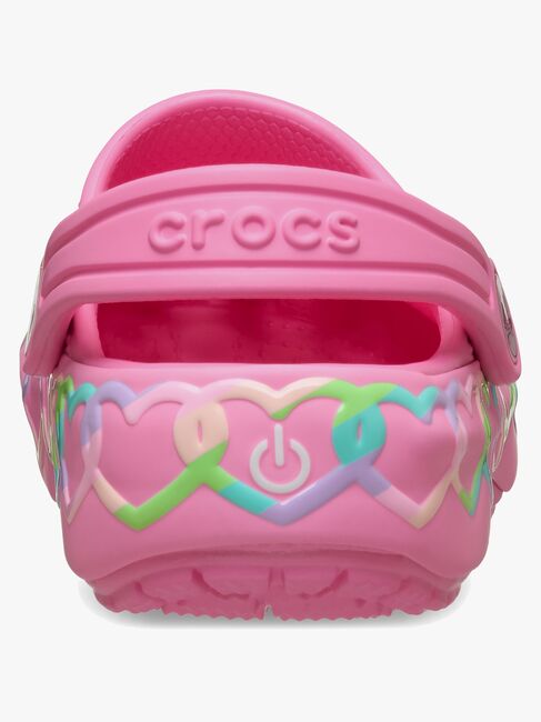 Crocs Classic Heart Lights Tofflor, Pink Lemonade