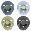 BIBS Colour Napp 4-Pack Latex Stl 1, Petrol/Sage/Baby Blue/Iron