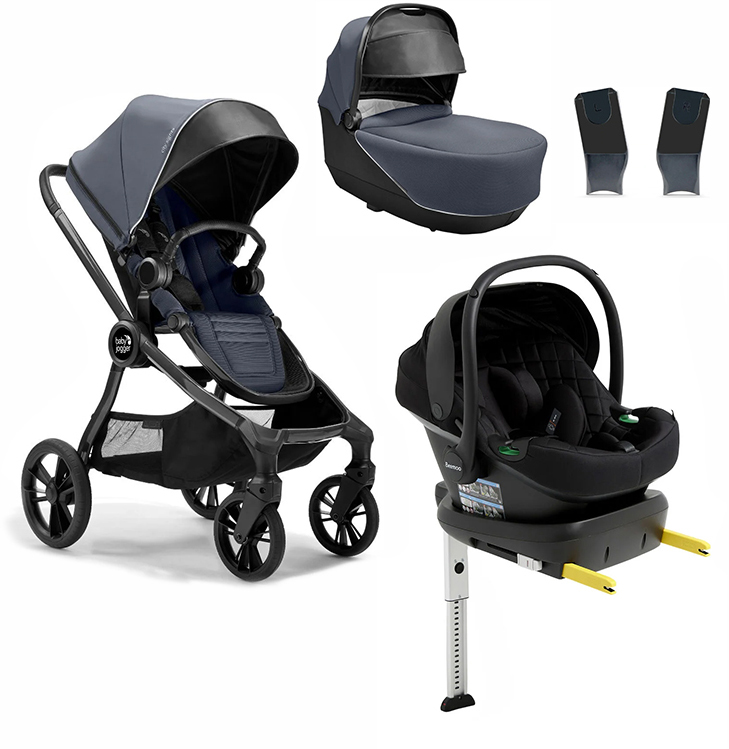 Baby Jogger City Sights Duovagn inkl. Beemoo Route Babyskydd &  Bas Commuter/Black Stone