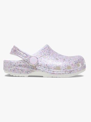 Crocs Classic Fantasy Glitter Kids Tofflor, White