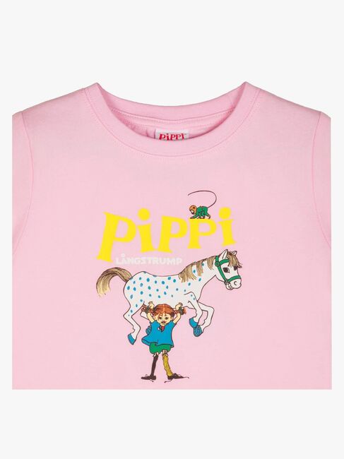 Pippi Långstrump X Martinex Pippi Logo T-shirt, Rosa