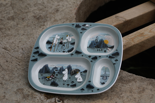 Mumin Kobbar & Skär Delad Tallrik