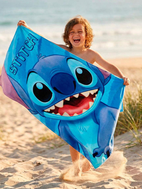 Disney Stitch Strandhandduk, Blå